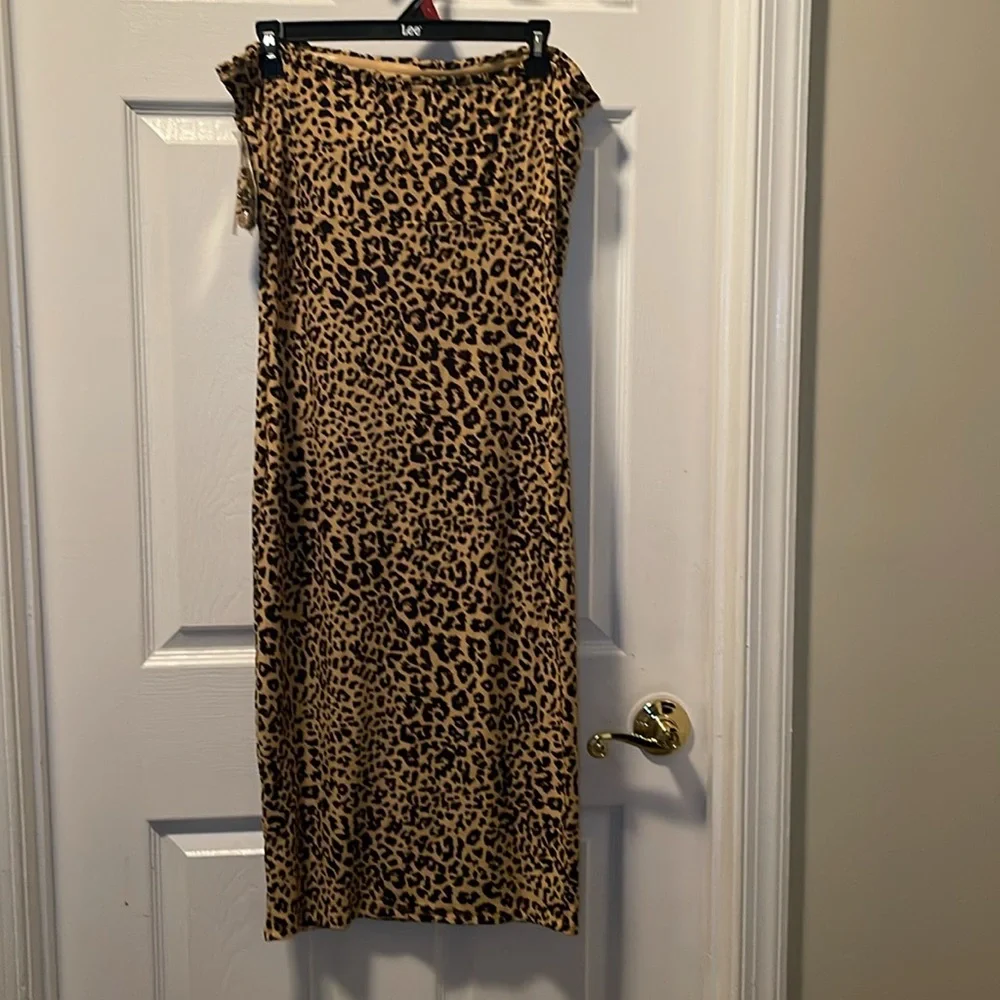 DEREK HEART junior Slitted Pullover Padded Cups Spaghetti Strap Sheath dress - Picture 6 of 8